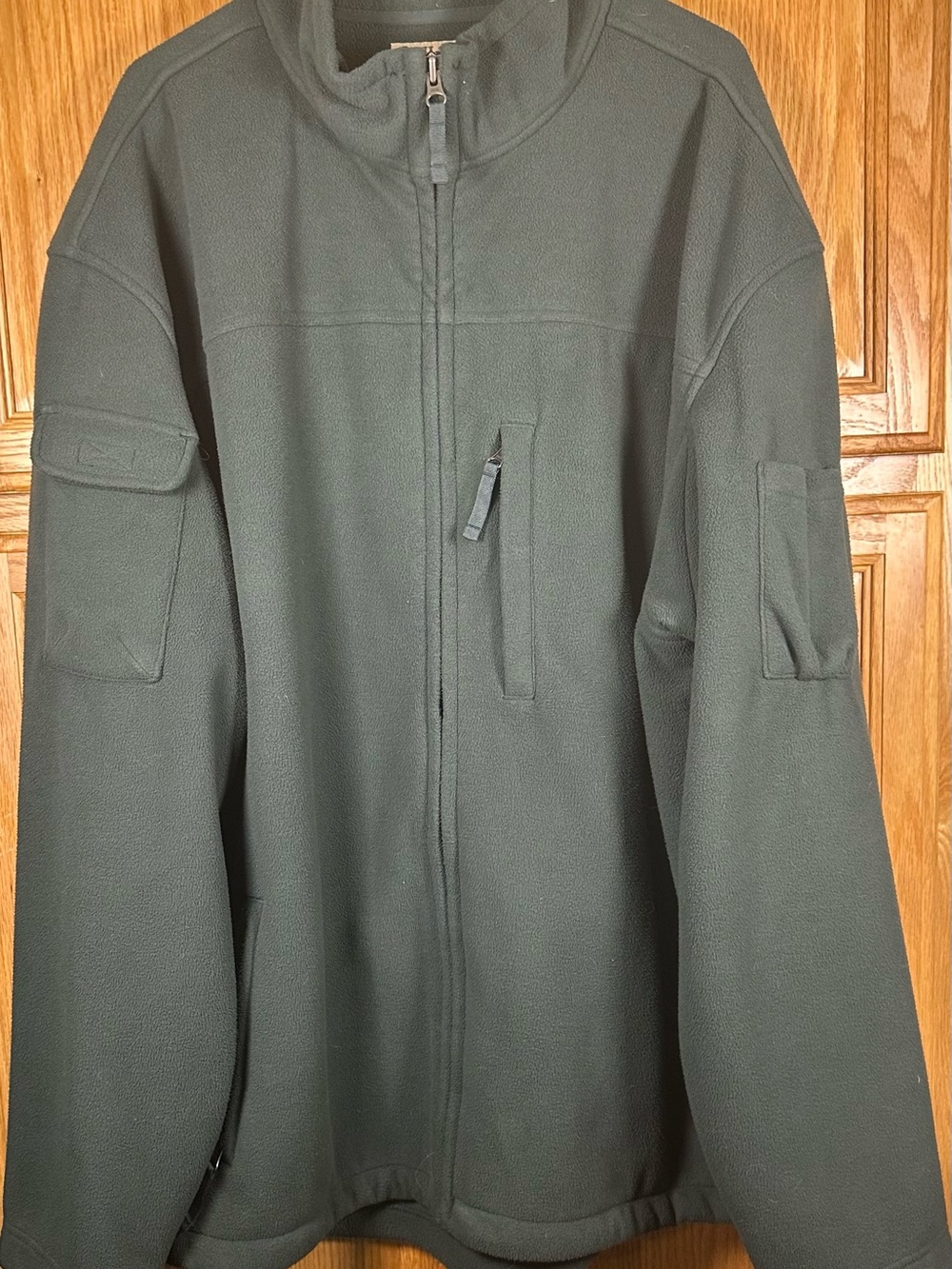 Duluth Trading Men's Olive Green Full-Zip size XXL Tall  Tactical Fleece Jacket